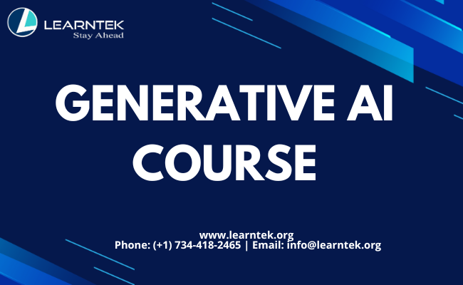 GENERATIVE AI Course Starting from TODAY